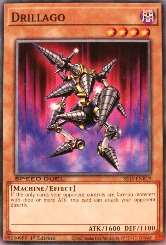 Drillago SS05-ENB19 card from Speed Duel Decks: Twisted Nightmares