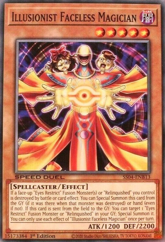 Illusionist Faceless Magician SS04-ENB13 card from Speed Duel Decks: Match of the Millennium
