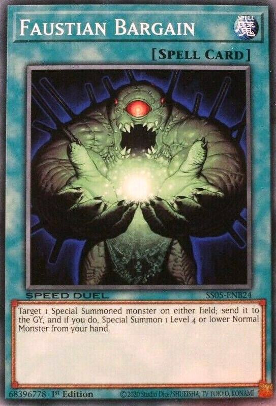 Faustian Bargain SS05-ENB24 card from Speed Duel Decks: Twisted Nightmares