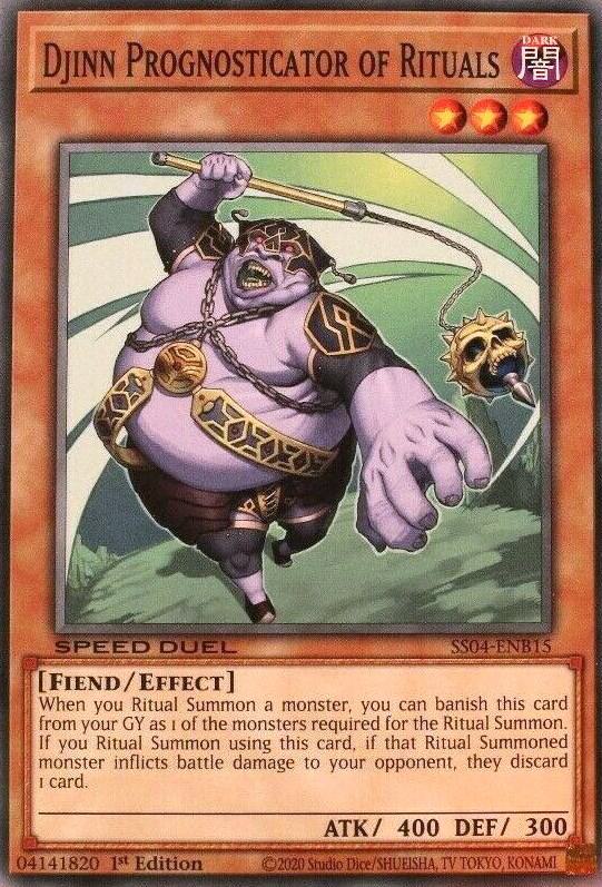 Djinn Prognosticator of Rituals SS04-ENB15 card from Speed Duel Decks: Match of the Millennium