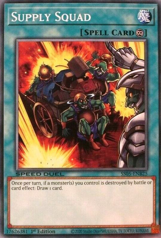 Supply Squad SS05-ENB25 card from Speed Duel Decks: Twisted Nightmares