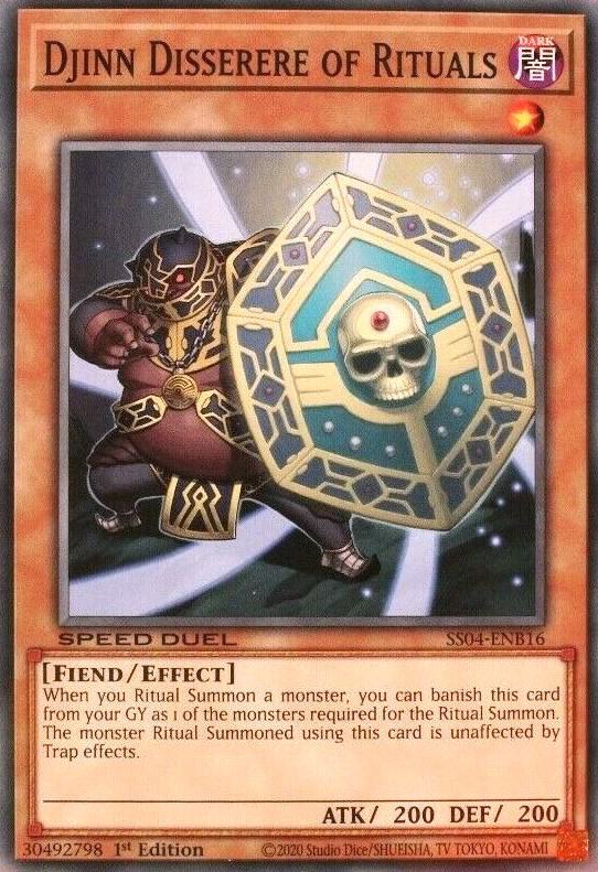 Djinn Disserere of Rituals SS04-ENB16 card from Speed Duel Decks: Match of the Millennium