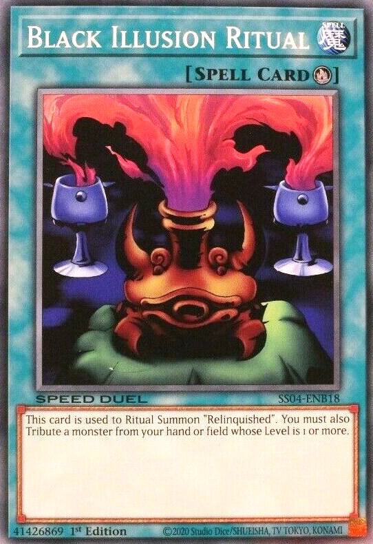 Black Illusion Ritual SS04-ENB18 card from Speed Duel Decks: Match of the Millennium