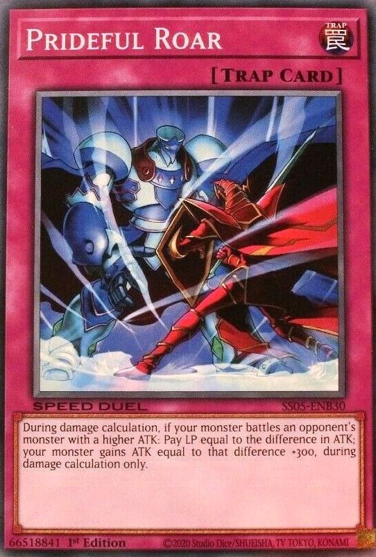 Prideful Roar SS05-ENB30 card from Speed Duel Decks: Twisted Nightmares