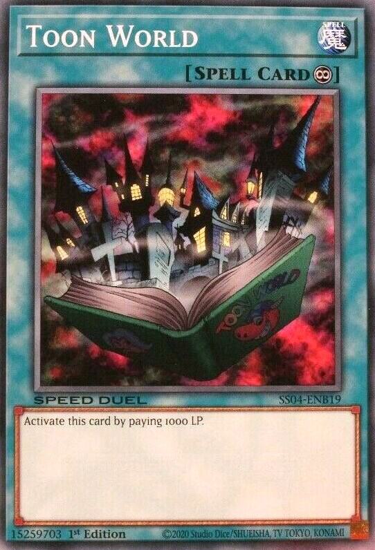 Toon World SS04-ENB19 card from Speed Duel Decks: Match of the Millennium