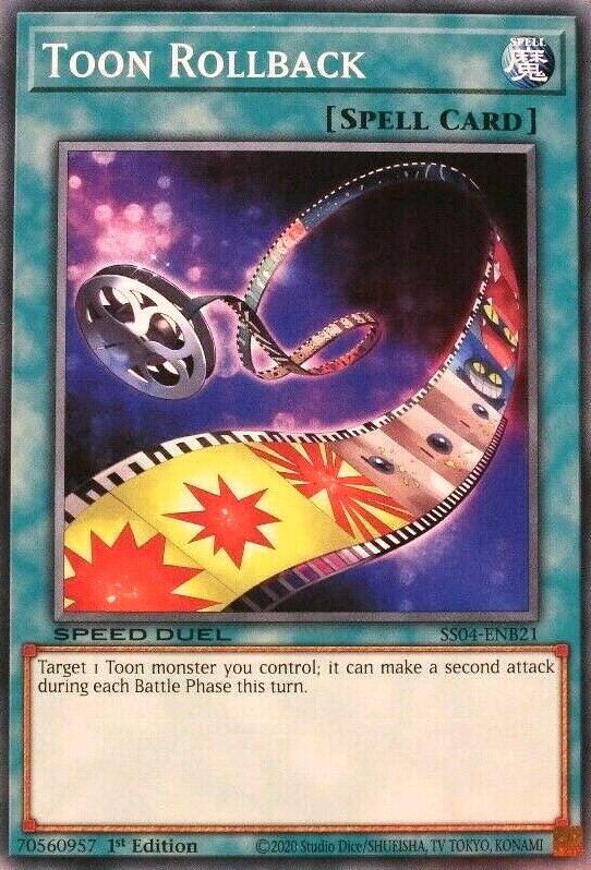 Toon Rollback SS04-ENB21 card from Speed Duel Decks: Match of the Millennium