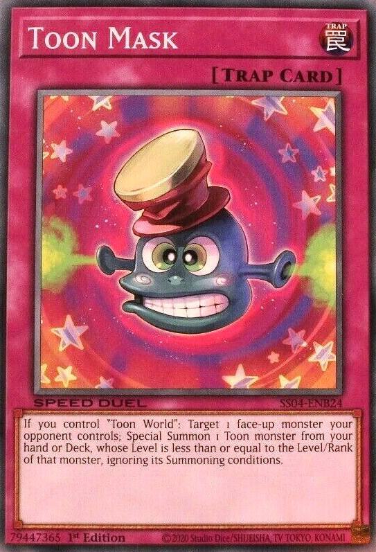 Toon Mask SS04-ENB24 card from Speed Duel Decks: Match of the Millennium