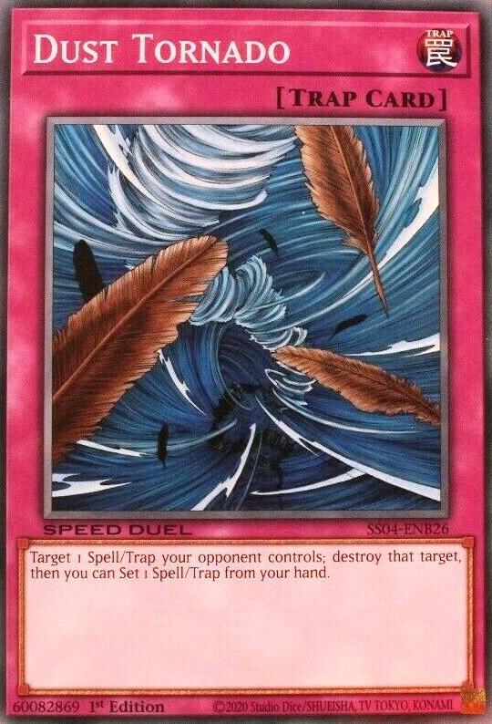 Dust Tornado SS04-ENB26 card from Speed Duel Decks: Match of the Millennium