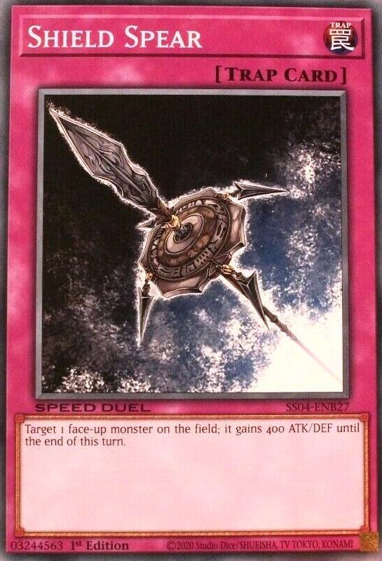 Shield Spear SS04-ENB27 card from Speed Duel Decks: Match of the Millennium