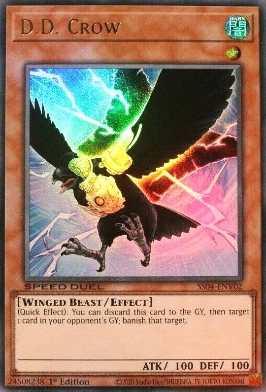 D.D. Crow SS04-ENV02 card from Speed Duel Decks: Match of the Millennium