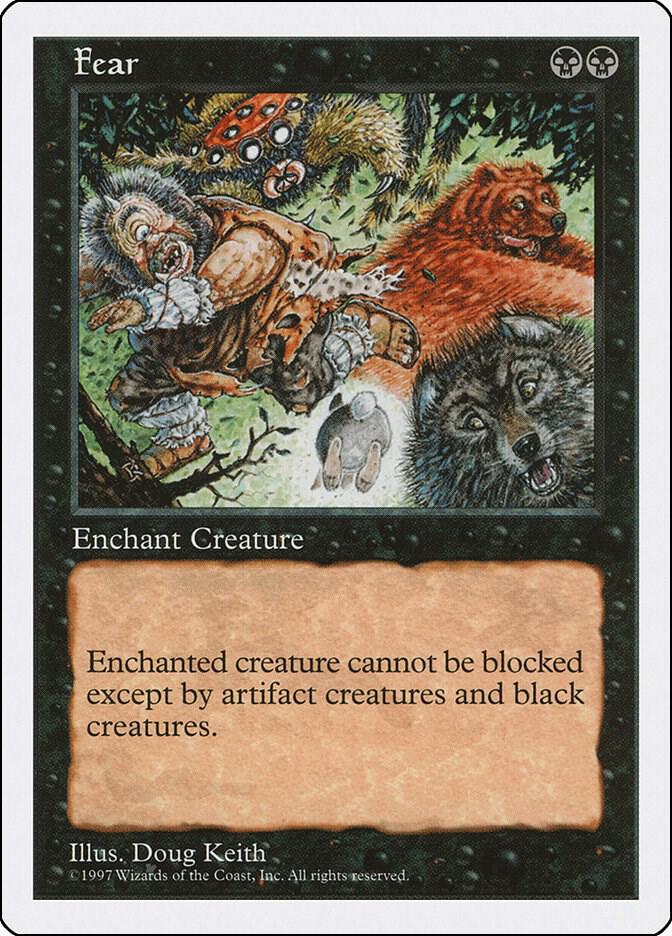 Fear card from Fifth Edition