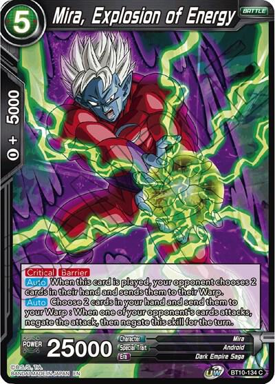 Mira, Explosion of Energy BT10-134 card from Rise of the Unison Warrior
