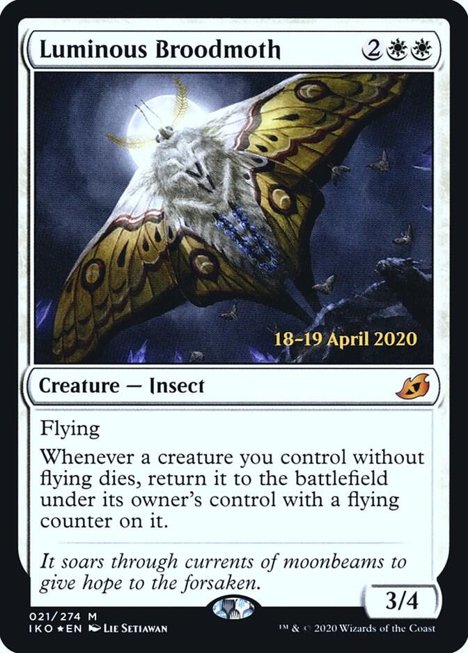 Luminous Broodmoth 21 card from Prerelease Cards