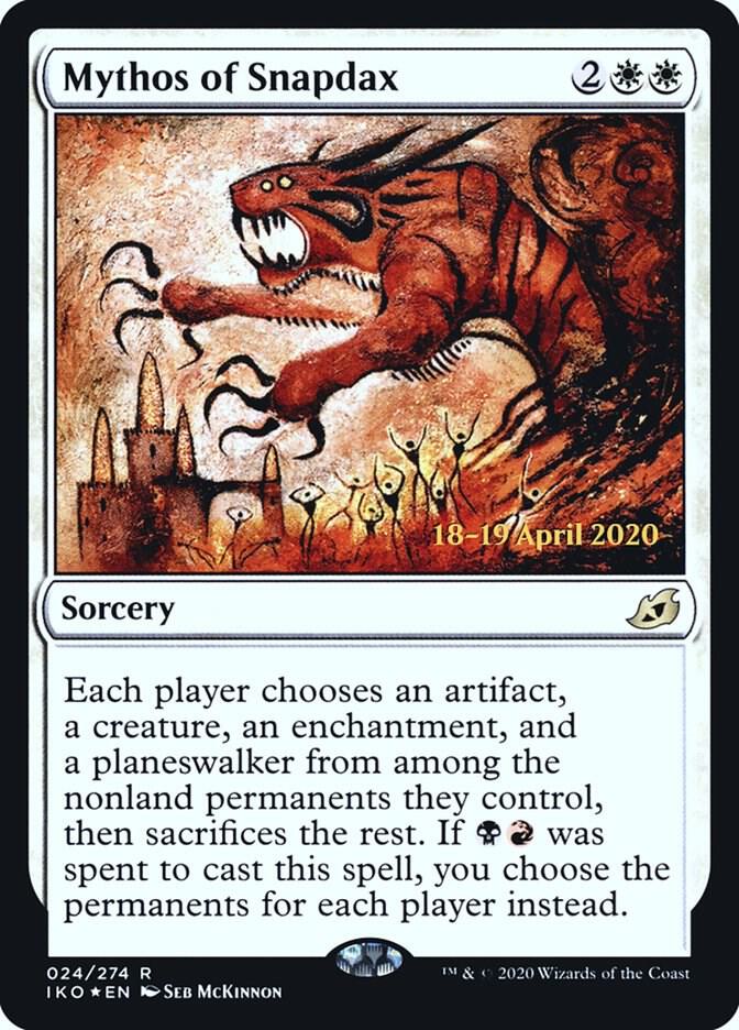 Mythos of Snapdax 24 card from Prerelease Cards