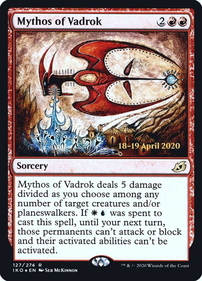Mythos of Vadrok 127 card from Prerelease Cards