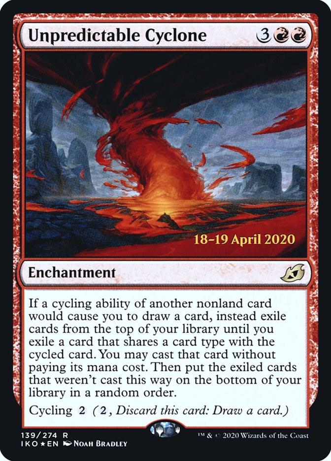 Unpredictable Cyclone 139 card from Prerelease Cards