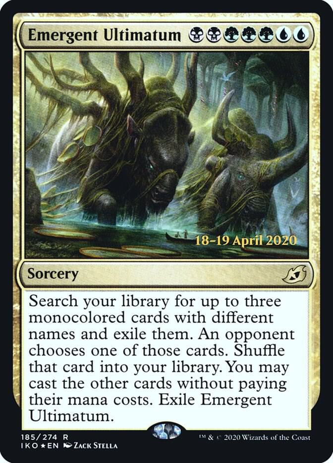Emergent Ultimatum 185 card from Prerelease Cards