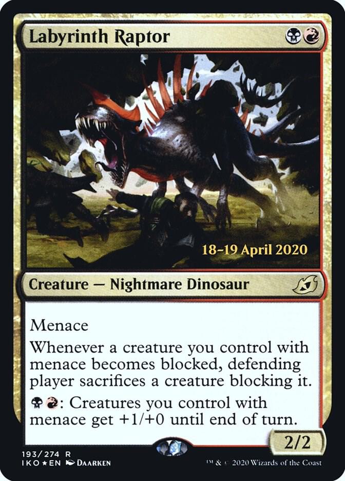 Labyrinth Raptor 193 card from Prerelease Cards
