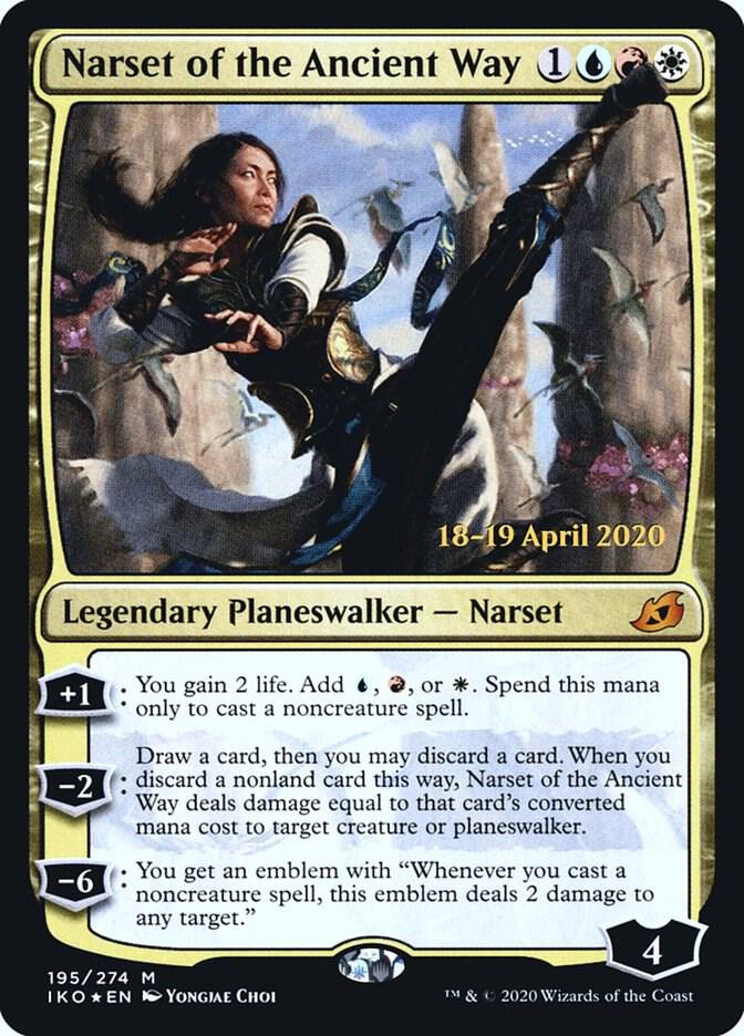 Narset of the Ancient Way 195 card from Prerelease Cards