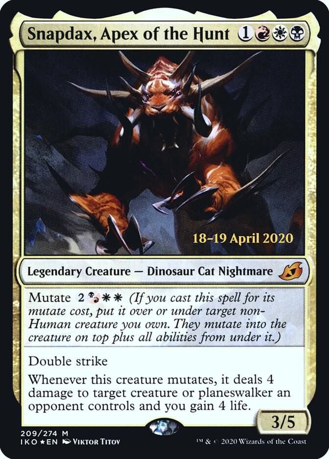 Snapdax, Apex of the Hunt 209 card from Prerelease Cards