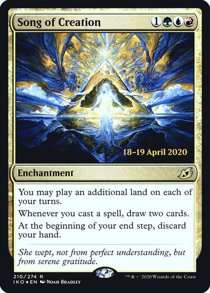 Song of Creation 210 card from Prerelease Cards