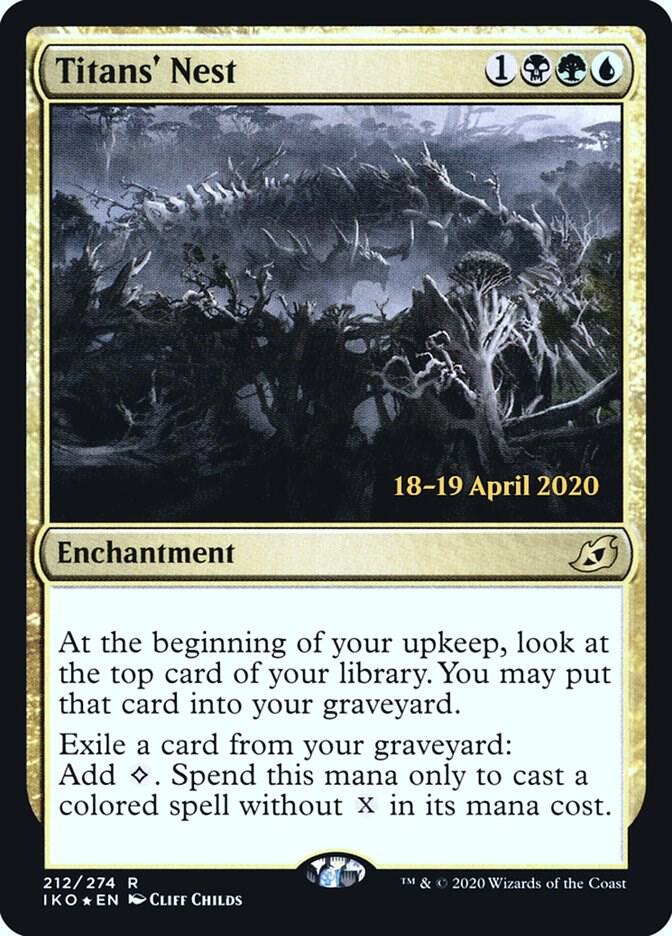Titans' Nest 212 card from Prerelease Cards