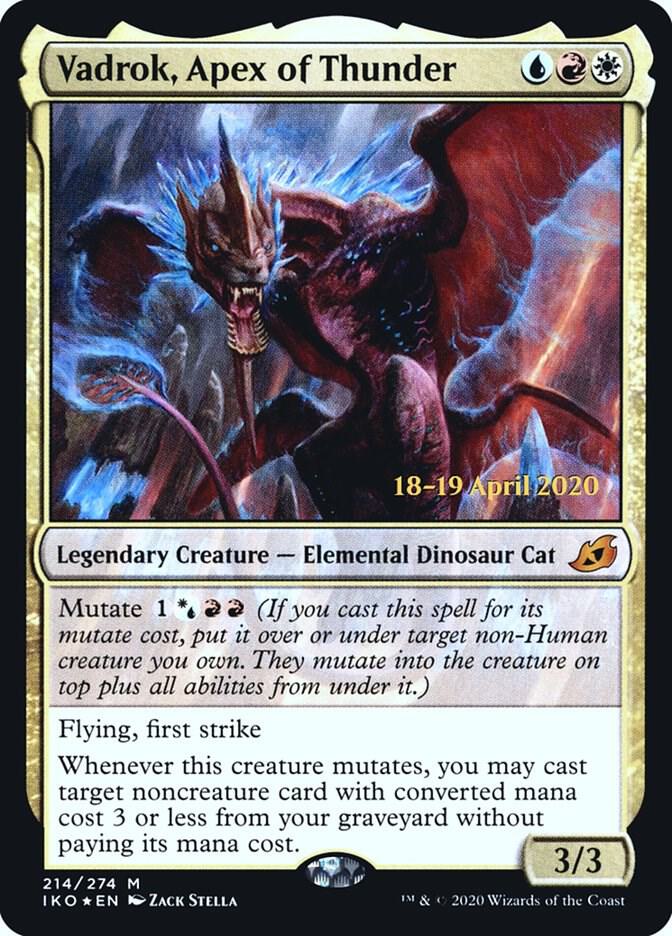Vadrok, Apex of Thunder 214 card from Prerelease Cards