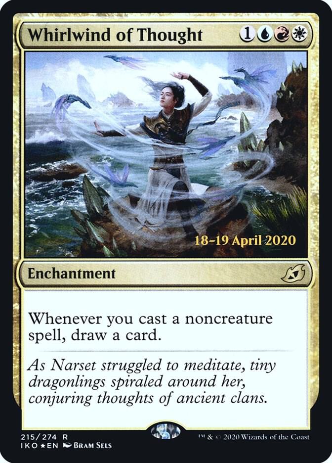 Whirlwind of Thought 215 card from Prerelease Cards