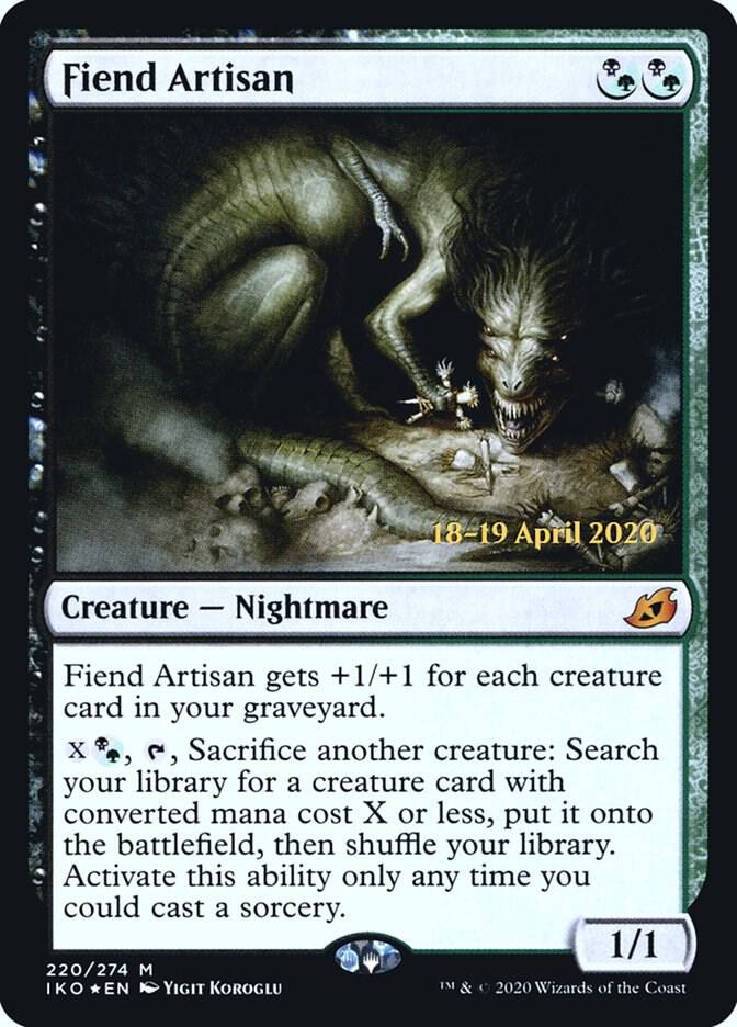Fiend Artisan 220 card from Prerelease Cards