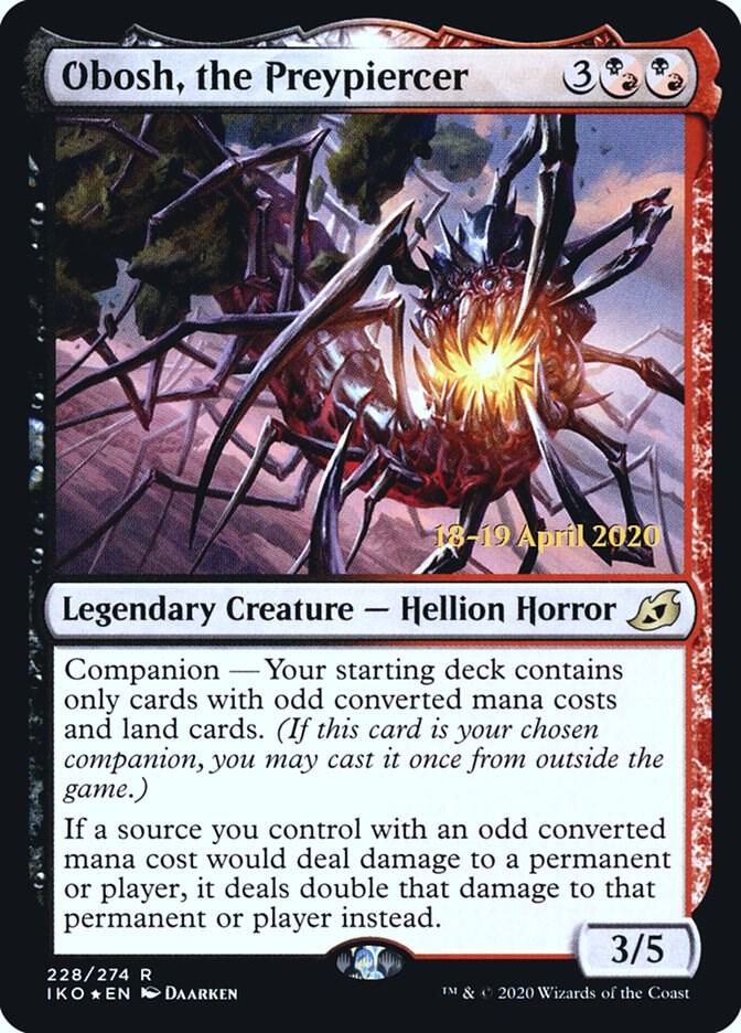 Obosh, the Preypiercer 228 card from Prerelease Cards