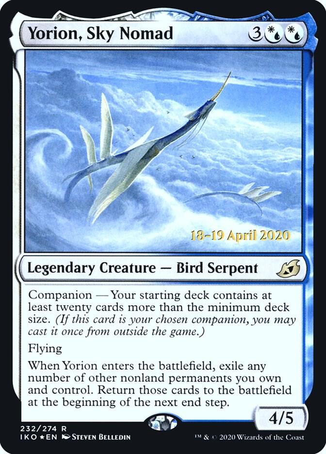 Yorion, Sky Nomad 232 card from Prerelease Cards