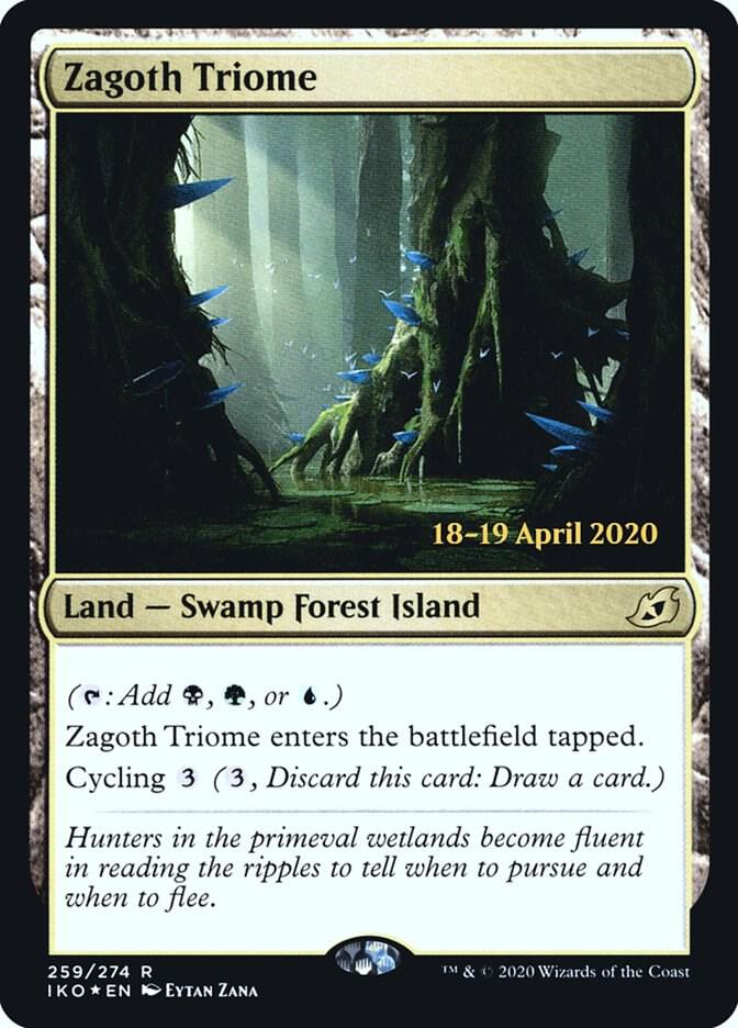 Zagoth Triome 259 card from Prerelease Cards
