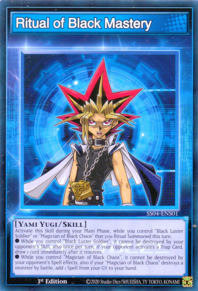 Ritual of Black Mastery SS04-ENS01 card from Speed Duel Decks: Match of the Millennium
