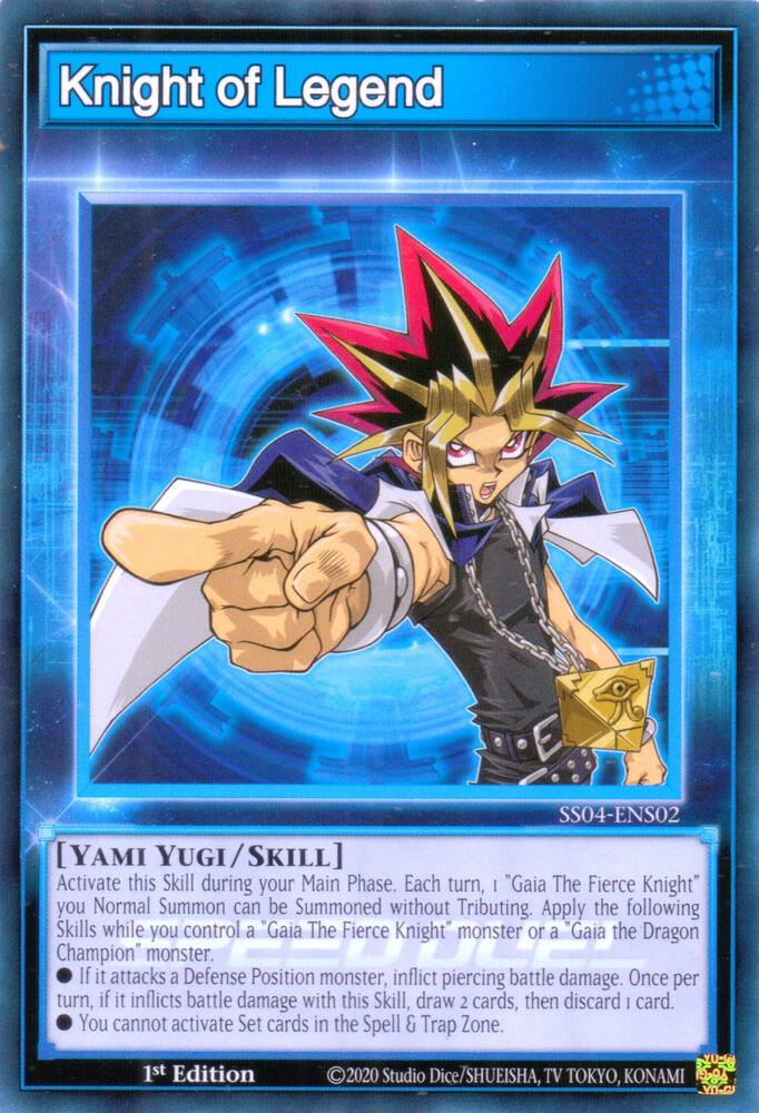 Knight of Legend SS04-ENS02 card from Speed Duel Decks: Match of the Millennium