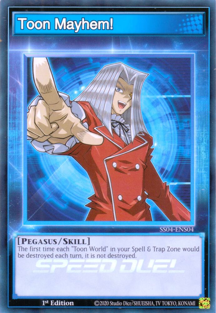 Toon Mayhem! SS04-ENS04 card from Speed Duel Decks: Match of the Millennium