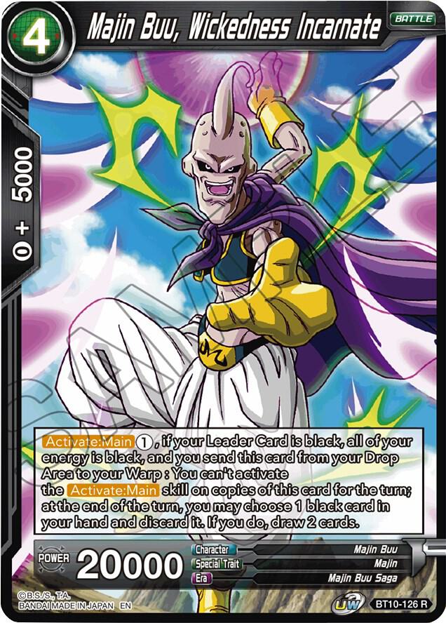 Majin Buu, Wickedness Incarnate BT10-126 card from Rise of the Unison Warrior
