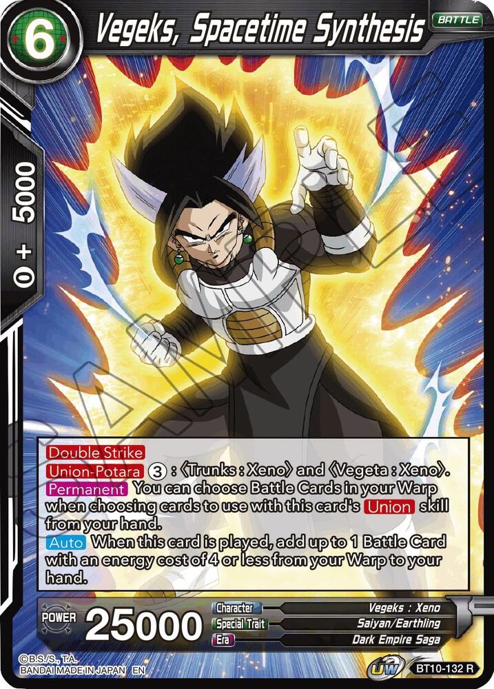 Vegeks, Spacetime Synthesis BT10-132 card from Rise of the Unison Warrior