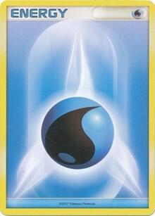 Water Energy (2007 Unnumbered D/P Style Non-Holo) card from League & Championship Cards