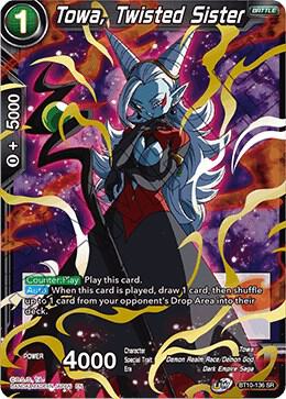 Towa, Twisted Sister BT10-136 card from Rise of the Unison Warrior