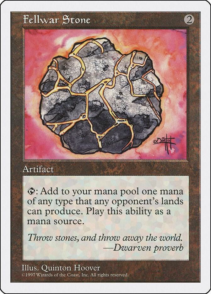 Fellwar Stone card from Fifth Edition