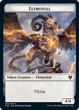 Elemental (003) // Soldier Double-Sided Token 3 // 5 card from Commander 2020
