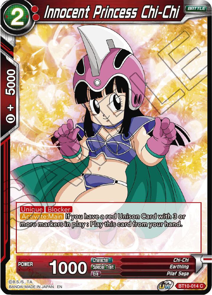 Innocent Princess Chi-Chi BT10-014 card from Rise of the Unison Warrior