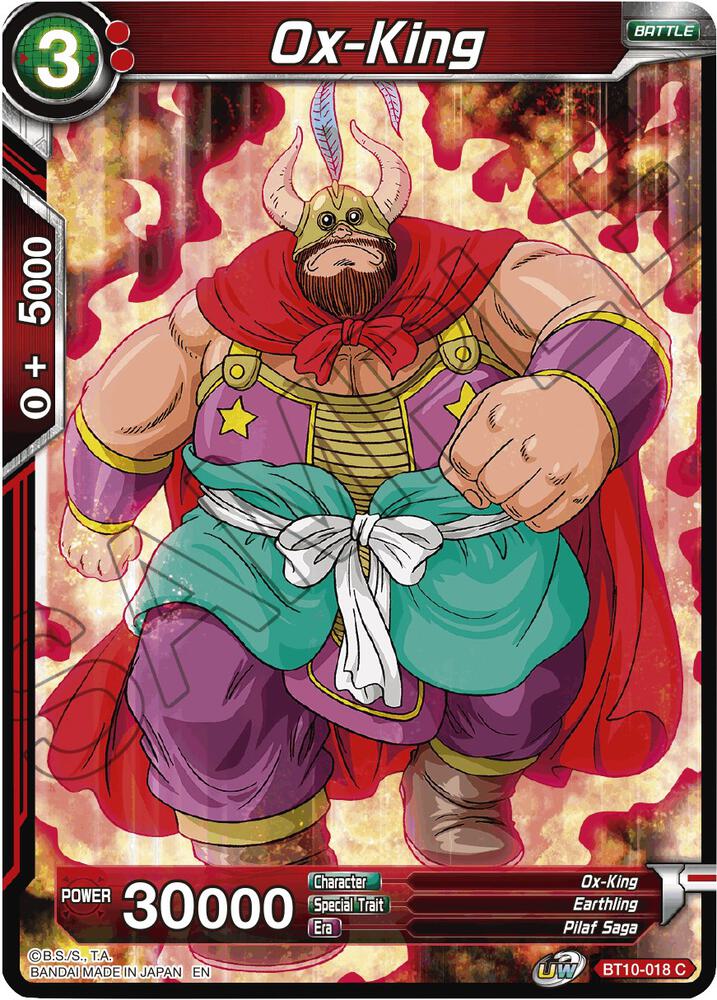 Ox-King BT10-018 card from Rise of the Unison Warrior