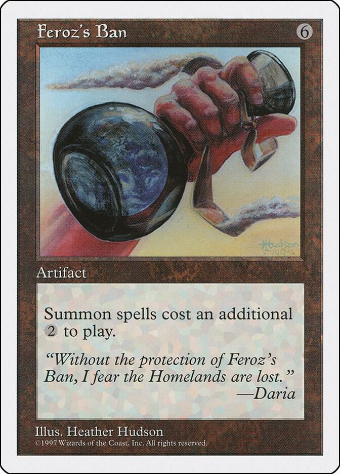 Feroz's Ban card from Fifth Edition