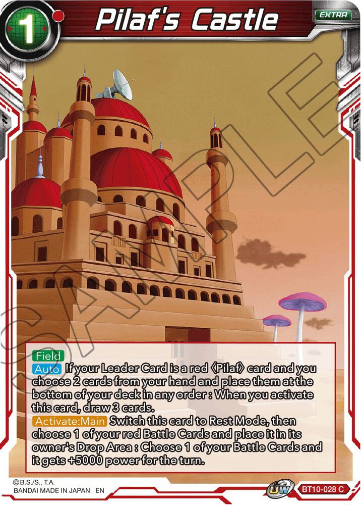 Pilaf's Castle BT10-028 card from Rise of the Unison Warrior