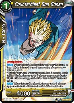 Counterblast Son Gohan BT10-100 card from Rise of the Unison Warrior