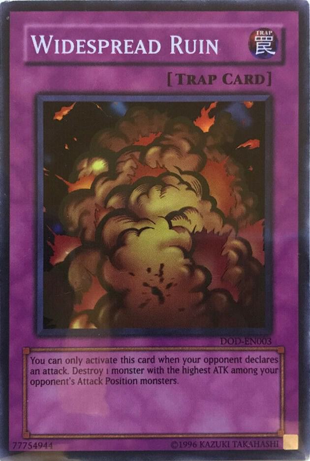 Widespread Ruin (EU) DOD-EN003 card from Dawn of Destiny Xbox