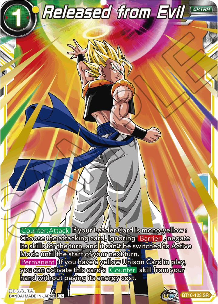 Released from Evil BT10-123 card from Rise of the Unison Warrior