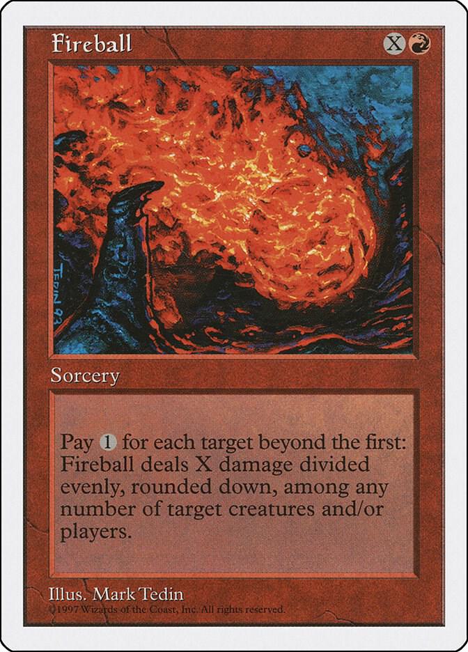 Fireball card from Fifth Edition