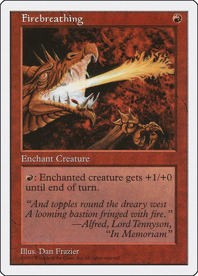 Firebreathing card from Fifth Edition
